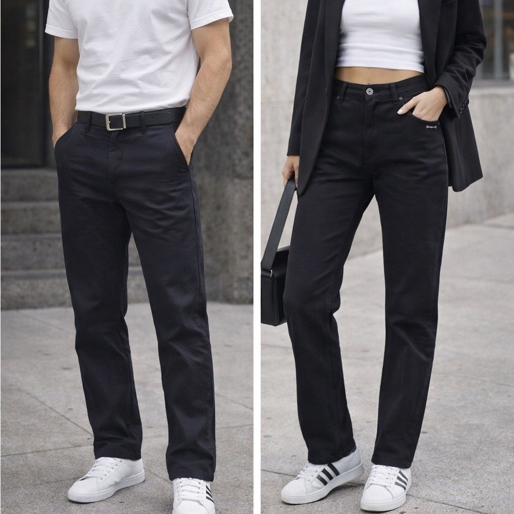 Calvin Klein Black Straight-Leg Men's Jeans